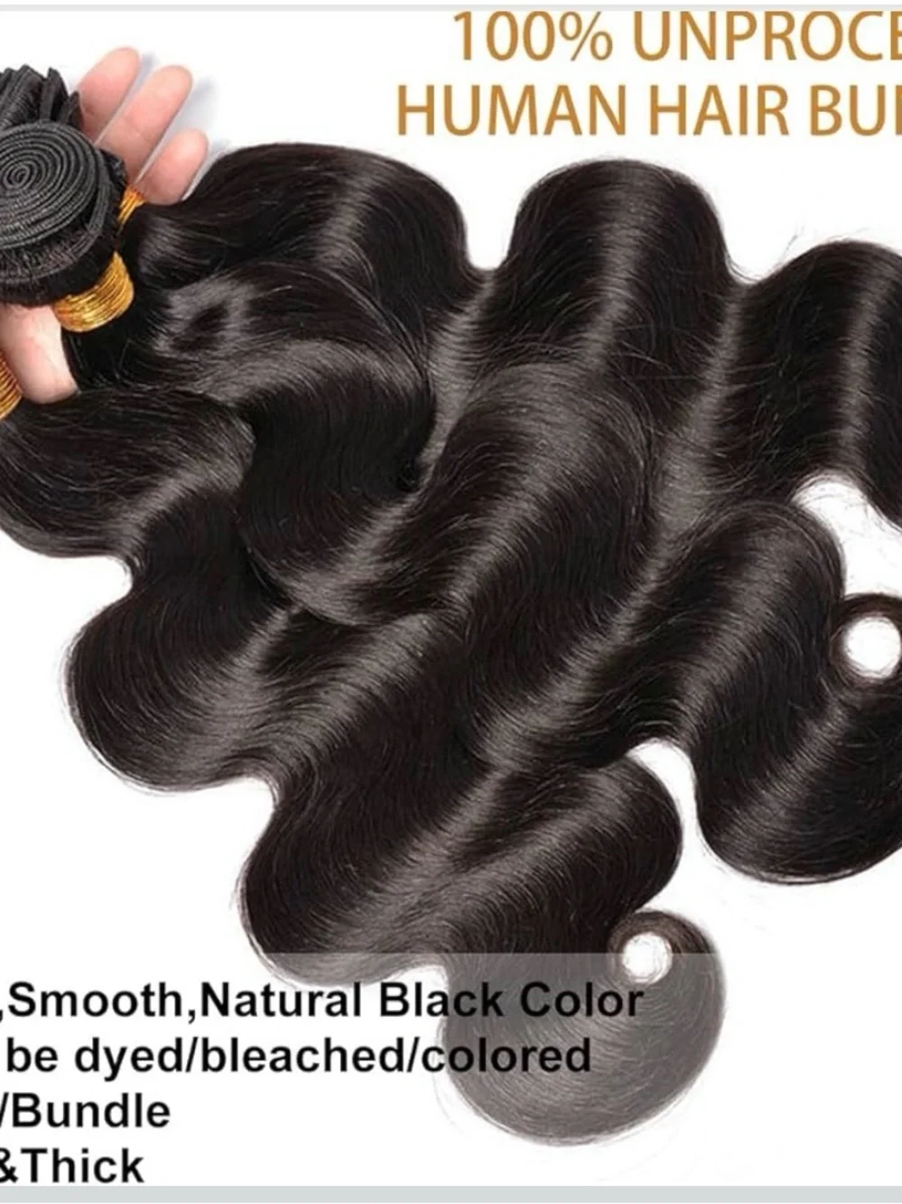 Body wave Human Hair Bundle 14,16,18 Inch 3 PCS of Bundles